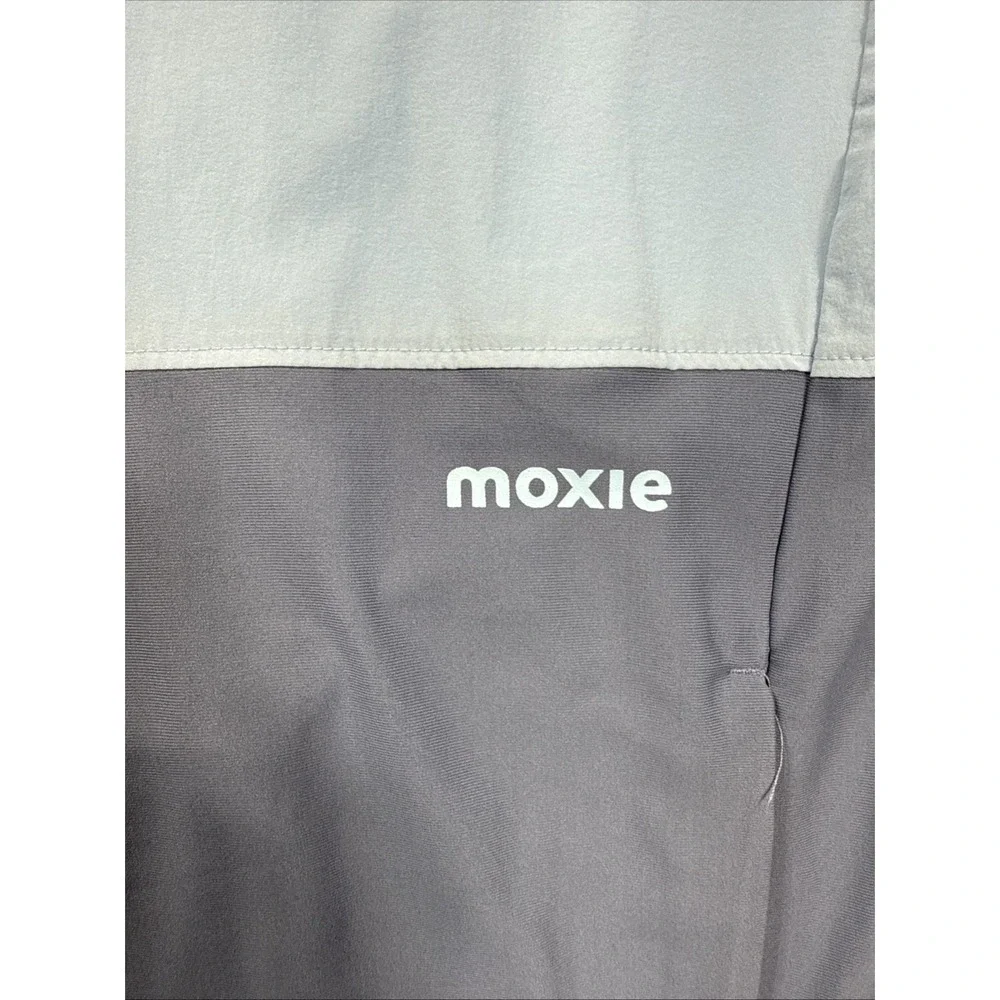 Moxie Hooded Windbreaker Pullover Men's S Sky‎ Blue Colorblock Quarter Zip Light